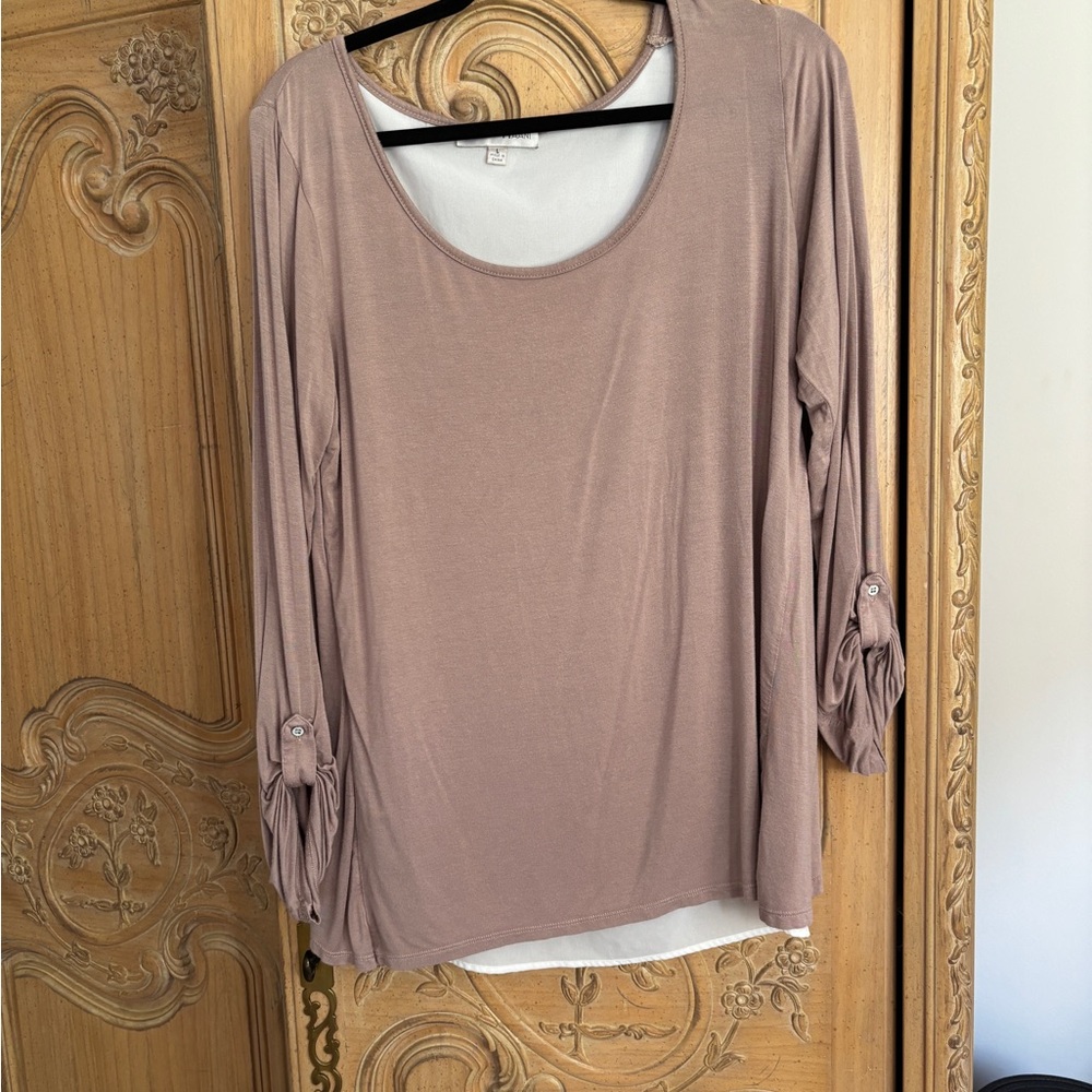 Haani Dusty Rose Long Sleeve Top